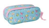 Pennenetui met 2 vakken Frozen Roze Hemelsblauw 21 x 8 x 6 cm 3D - thumbnail
