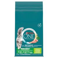 PURINA ONE Bifensis Droogvoer voor katten, indoor formule, rijk aan kalkoen en volkoren granen, 9,75 kg - thumbnail