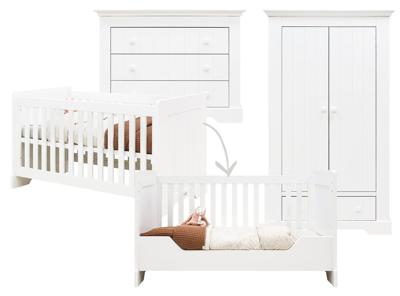 Bopita 3-delige meegroeikamer wit Narbonne