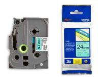 Labeltape Brother TZe, TZ TZe-751 PET Tapekleur: Groen Tekstkleur:Zwart 24 mm 8 m - thumbnail