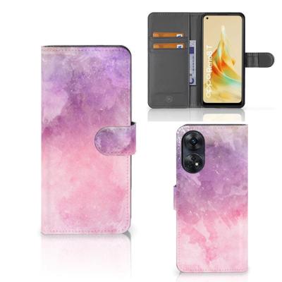 Hoesje OPPO Reno8 T 4G Pink Purple Paint