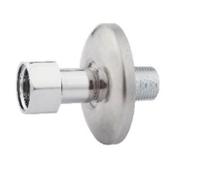 Kirchhoff Rechte verbindingsstuk, 3/8"ET x 1/2"IT, met rozet (2x) - 986262355 - thumbnail