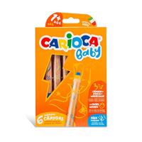 Carioca kleurpotlood Baby 3-in-1, geassorteerde kleuren, 6 stuks in een kartonnen etui - thumbnail