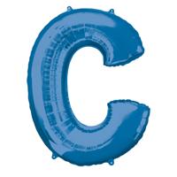 Amscan Folieballon Letter C 63 X 81 Cm Blauw - thumbnail