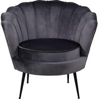 Nohr Fauteuil 'Yoni' Velvet, kleur Donkergrijs - thumbnail