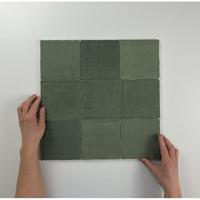 Moos Jade glans handvorm 13x13 - thumbnail