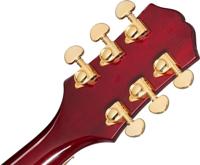 Epiphone Alex Lifeson Les Paul Custom Axcess Quilt Ruby elektrische gitaar met koffer - thumbnail