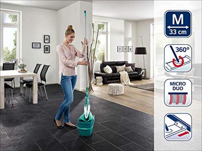 Leifheit 55379 Combi Clean Vloerwisser M 33 cm Compleet Systeem Micro Duo + Static Plus