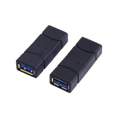 LogiLink USB 3.2 Gen 1 (USB 3.0) Adapter [1x USB 3.2 Gen 1 bus A (USB 3.0) - 1x USB 3.2 Gen 1 bus A (USB 3.0)] AU0026 1.8 m Vergulde steekcontacten