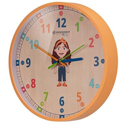 BRESSER JUNIOR wandklok voor kinderen (oranje)