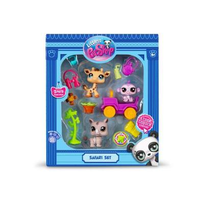 BANDAI - Littlest Pet Shop - Safari Pack - 3 dieren en accessoires - BF00524 - thumbnail