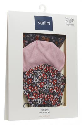 Sarlini mondkapjes gebloemd polyester roze one size 3 stuks Sarlini mondkapjes gebloemd polyester roze one size 3 stuks