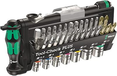 Wera Tool-Check Plus 05056490001 Bitset 39-delig Plat, Kruiskop Phillips, Kruiskop Pozidriv, Inbus, Binnen-Torx, Torx BO Incl. ratel - thumbnail