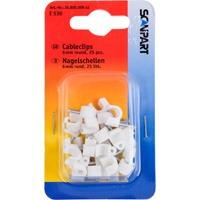 Scanpart Snoerclips 6mm Rond Wit A25