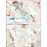 Canvas DKD Home Decor Abstract Stads 100 x 4 x 150 cm 150 x 3,8 x 100 cm (2 Stuks) - thumbnail