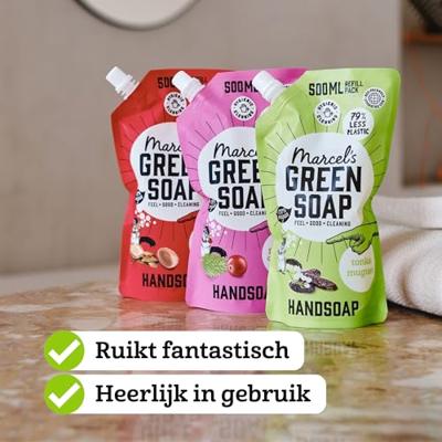 Marcel&apos;s Green Soap Handzeep argan & oudh 500ml navulzak