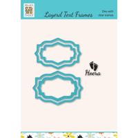 Nellie's Choice • cutting die & clear stamp tekst hoera 5st. - thumbnail