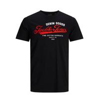 JACK & JONES ESSENTIALS T-shirt met logo zwart - thumbnail