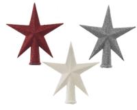 Kerst Piek plastic glitter diameter 12 cm en hoogte 13 cm Decoris - Decoris - thumbnail