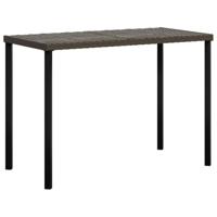 5-delige Loungeset L-vormig met kussens poly rattan bruin - thumbnail