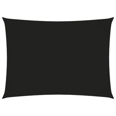 VidaXL Zonnescherm rechthoekig 2,5x4 m oxford stof zwart