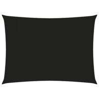 VidaXL Zonnescherm rechthoekig 2,5x4 m oxford stof zwart - thumbnail
