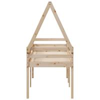 Hoogslaper met dak massief grenenhout 90x200 cm - thumbnail