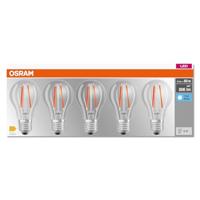 OSRAM HOMELIGHTING 4058075466517 LED-lamp Energielabel E (A - G) E27 Peer 7 W = 60 W Neutraalwit (Ø x l) 60 mm x 105 mm 5 stuk(s) - thumbnail