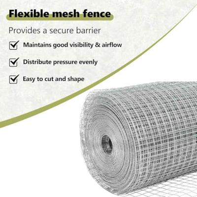 VidaXL Afrasteringspaal zilver 25 x 0,4 m (16 x 16 mm gaas) staal