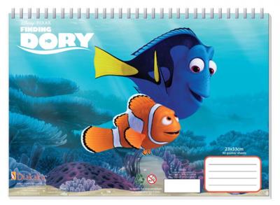 Diakakis kleurboek Finding Dory junior 33 cm papier lichtblauw Diakakis kleurboek Finding Dory junior 33 cm papier lichtblauw