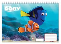 Diakakis kleurboek Finding Dory junior 33 cm papier lichtblauw - thumbnail