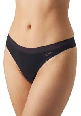 3-pack dames strings - Core Zwart - Katoenen vrouwen strings