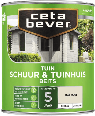Cetabever Schuur en Tuinhuis Beits Dekkend Zijdeglans - Lindegroen - 2,5 liter