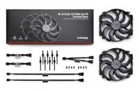 NF-A14x25r G2 PWM Sx2-PP chromax.black - dubbele ventilatorset, zwart - thumbnail