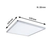 Paulmann 70995 P Atria Shine 22W 3000K 3Dim 420x420 chr LED-plafondlamp LED 22 W Chroom (mat) - thumbnail