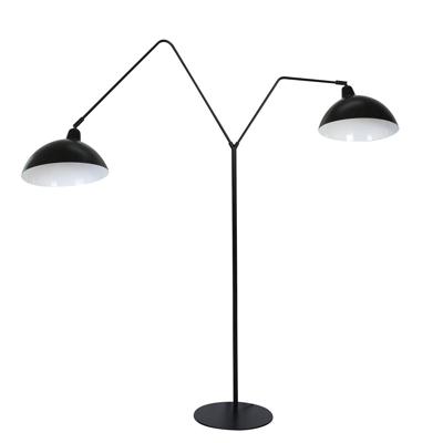 vtwonen Vloerlamp 'Orion' 2-Lamps, mat zwart