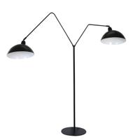 vtwonen Vloerlamp 'Orion' 2-Lamps, mat zwart - thumbnail