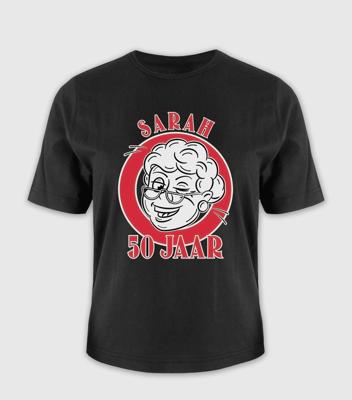 Leeftijd shirt Sarah 50