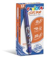 Carioca gelroller Oops Pop, medium, uitwisbaar, doos van 12 stuks, blauw - thumbnail