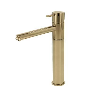 Wastafelmengkraan Hotbath Cobber 1-hendel Recht 28.6 cm Gepolijst Messing PVD