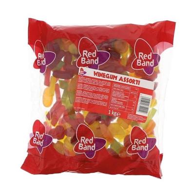 Red Band winegum, zak van 1 kg, assortiment