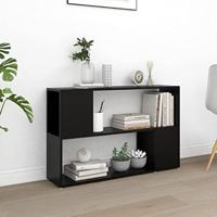 VidaXL Boekenkast 100x24x63 cm bewerkt hout zwart - thumbnail