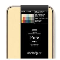 Schlafgut Schlafgut Pure Jersey Topper Hoeslaken XL - 180x200 - 200x220 164 Yellow Mid - thumbnail