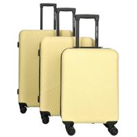 Enrico Benetti Louisville kofferset driedelig-Yellow - thumbnail
