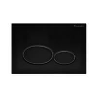 Wiesbaden X32 drukplaat voor inbouwreservoir mat zwart - thumbnail