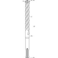 Bosch Accessories EXPERT SDS plus-7X 2608900161 Hamerboor 10-delig 6.00 mm Gezamenlijke lengte 215 mm SDS-Plus 10 stuk(s) - thumbnail