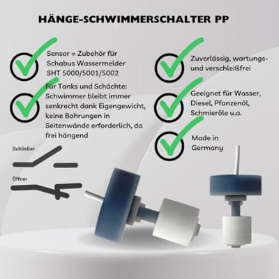 Schabus 200950 Hangende vlotterschakelaar - thumbnail