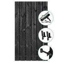 Tuindeur Privacy grenen zwart 100 cm Tuindeco - Tuindeco - thumbnail