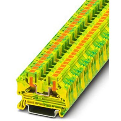 PTV grondaansluitklemmenblok groen/geel, verpakking van 50 stuks