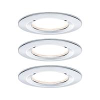 Paulmann Nova Inbouwlamp voor badkamer Set van 3 stuks LED LED 18 W IP44 Chroom (glanzend) - thumbnail